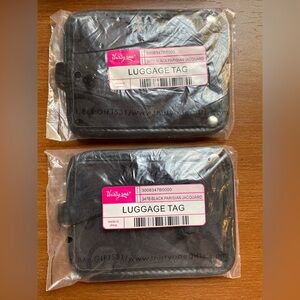 Set of 2 Thirty One Luggage Tag Black Parisian NIP